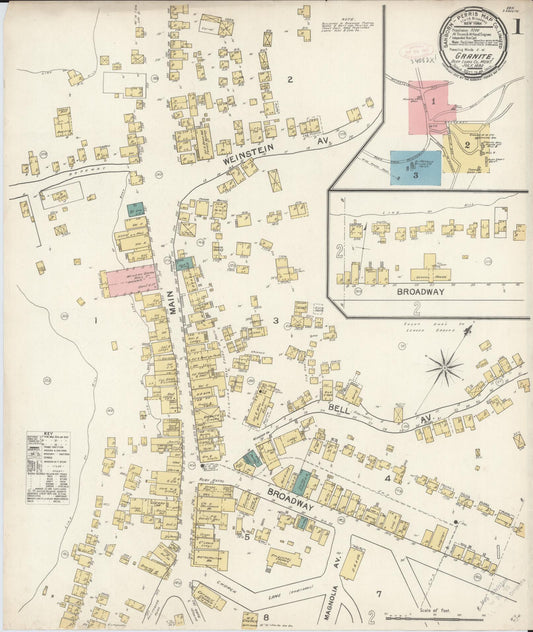 Sanborn Fire Insurance Map from Granite, Deer Lodge County, Montana. (1892) – Historic Sanborn Fire Insurance Map Print