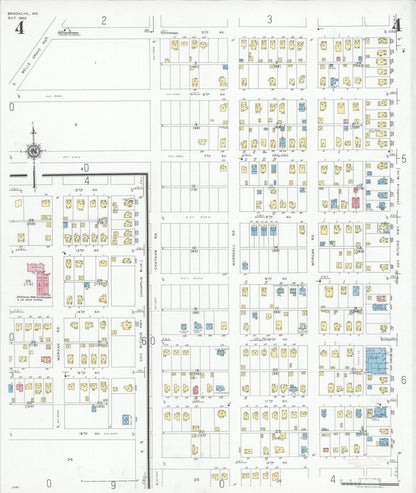 Sanborn Fire Insurance Map from Brooklyn, Anne Arundel County, Maryland (1950), Sheet #0004 - Complete Map Set gallery image, historic Sanborn map, vintage wall art, Maryland Maryland