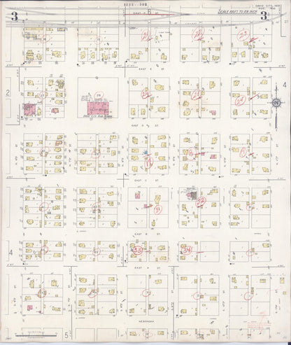 Sanborn Fire Insurance Map from David City, Butler County, Nebraska (1944), Sheet #0003 - Complete Map Set gallery image, historic Sanborn map, vintage wall art, Nebraska Nebraska