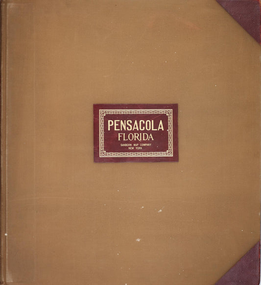 Sanborn Fire Insurance Map from Pensacola, Escambia County, Florida (1951), Sheet #0001 - Complete Map Set gallery image, historic Sanborn map, vintage wall art, Florida Florida