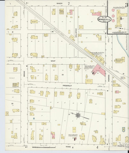 Sanborn Fire Insurance Map from Monroeville, Huron County, Ohio (1911), Sheet #0003 - Complete Map Set gallery image, historic Sanborn map, vintage wall art, Ohio Ohio