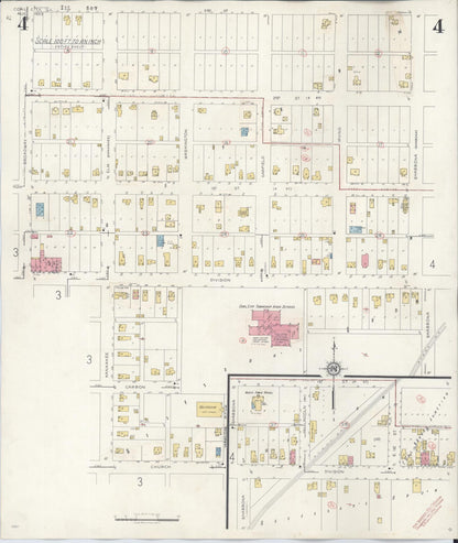 Sanborn Fire Insurance Map from Coal City, Grundy County, Illinois (1943), Sheet #0004 - Complete Map Set gallery image, historic Sanborn map, vintage wall art, Illinois Illinois
