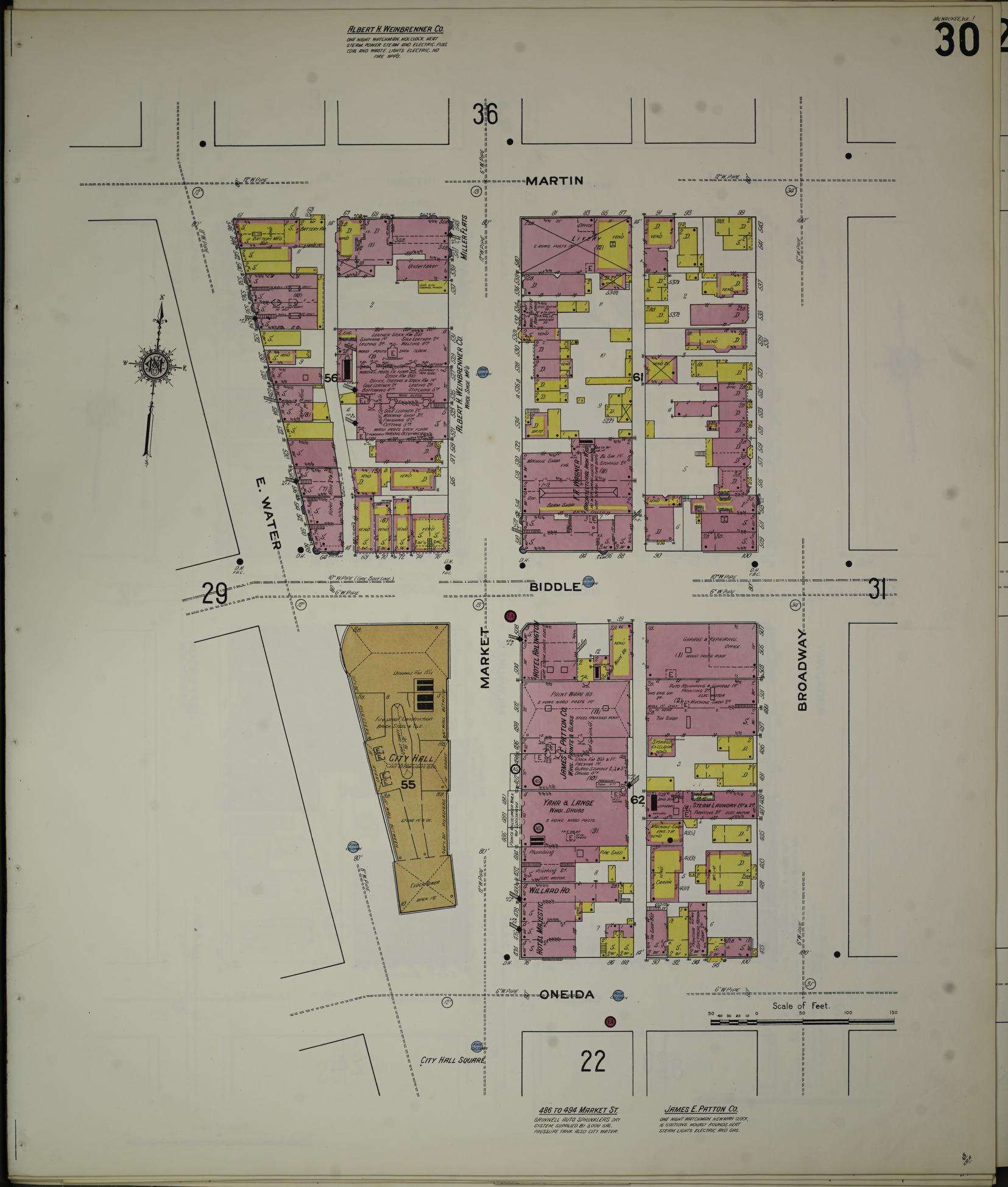 Sanborn Fire Insurance Map from Milwaukee, Milwaukee County, Wisconsin (1910), Sheet #0030 - Complete Map Set gallery image, historic Sanborn map, vintage wall art, Wisconsin Wisconsin