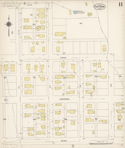 Sanborn Fire Insurance Map from Raymond, Pacific County, Washington (1913), Sheet #0011 - Complete Map Set gallery image, historic Sanborn map, vintage wall art, Washington Washington