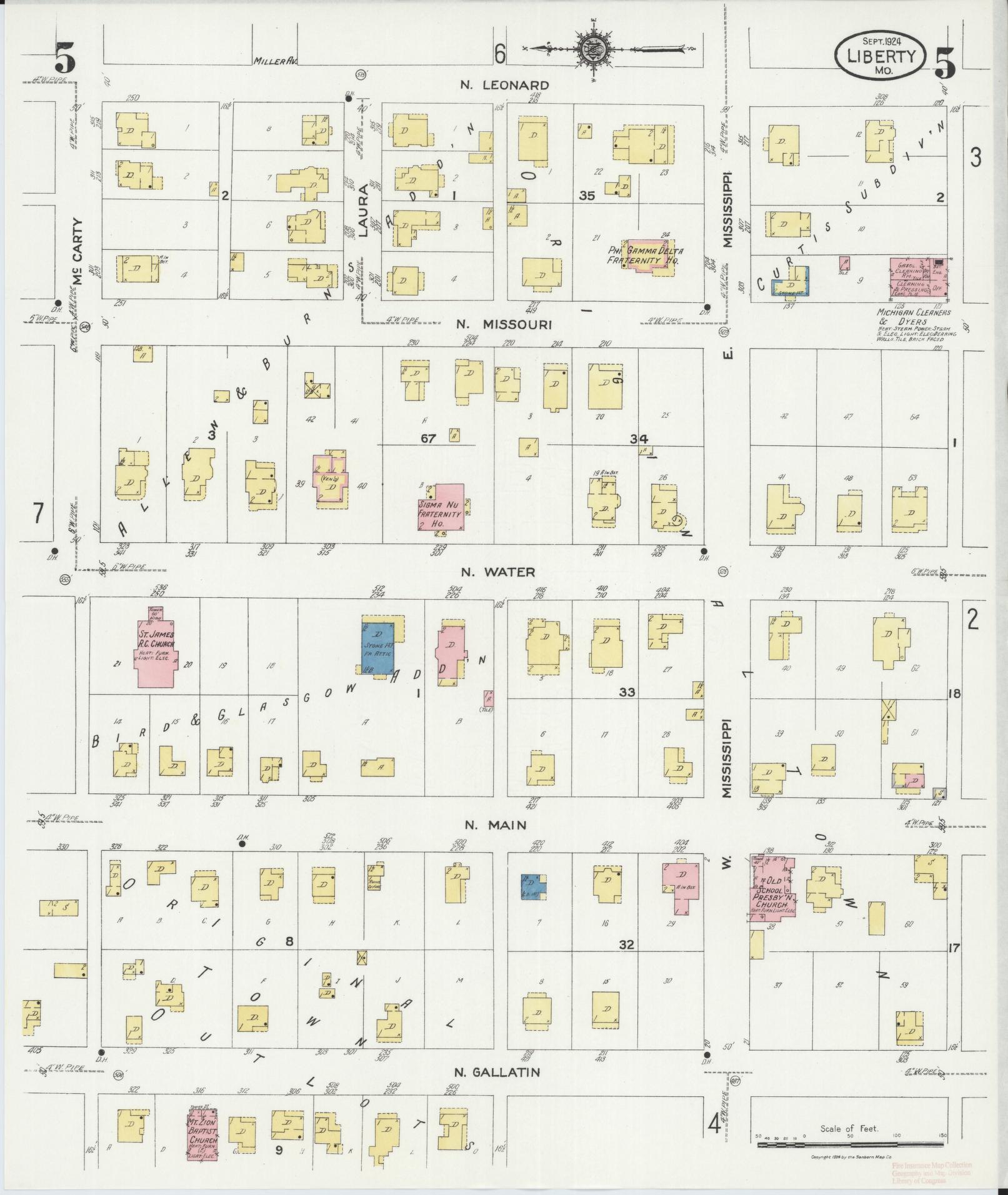 Sanborn Fire Insurance Map from Leadwood, Saint Francois County, Missouri (1927), Sheet #0005 - Complete Map Set gallery image, historic Sanborn map, vintage wall art, Missouri Missouri