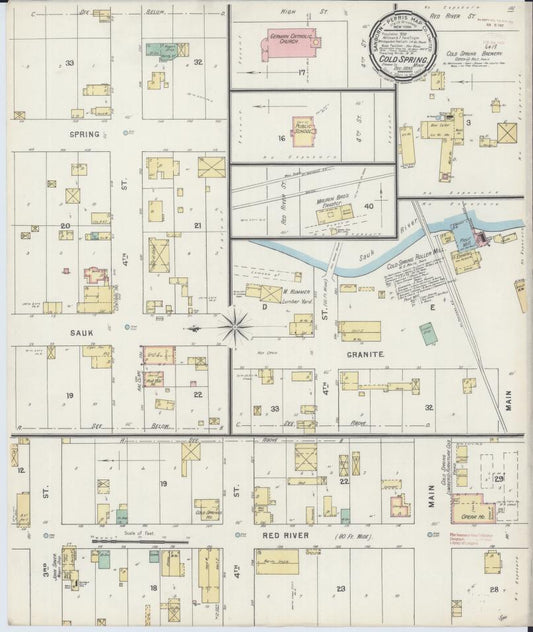 Sanborn Fire Insurance Map from Cold Spring, Stearns County, Minnesota. (1895) – Map View