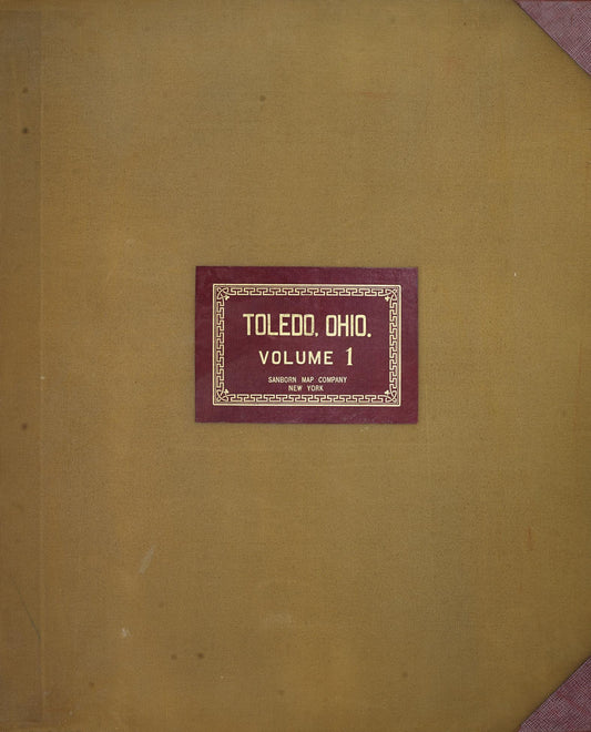 Sanborn Fire Insurance Map from Toledo, Lucas County, Ohio (1951), Sheet #0001 - Complete Map Set gallery image, historic Sanborn map, vintage wall art, Ohio Ohio