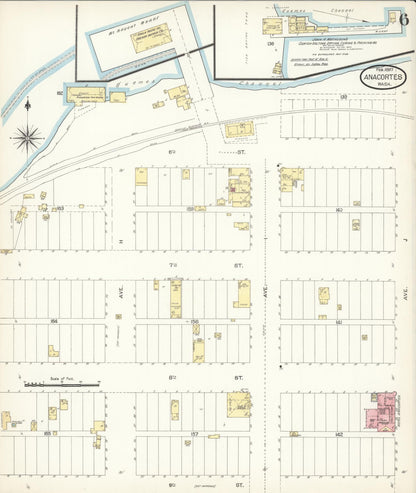 Sanborn Fire Insurance Map from Anacortes, Skagit County, Washington (1897), Sheet #0006 - Complete Map Set gallery image, historic Sanborn map, vintage wall art, Washington Washington