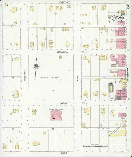 Sanborn Fire Insurance Map from Rutland, La Salle County, Illinois (1910), Sheet #0002 - Historic Sanborn Fire Insurance Map Print, vintage old map wall art, antique decor, genealogy gift, Illinois Illinois map