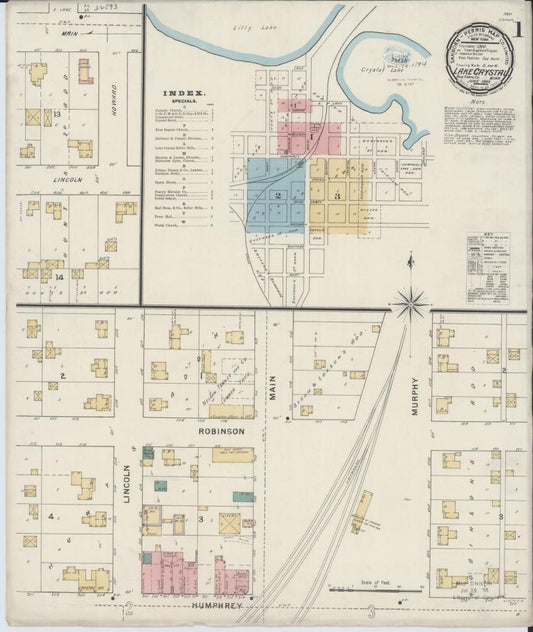 Sanborn Fire Insurance Map from Lake Crystal, Blue Earth County, Minnesota. (1894) – Map View