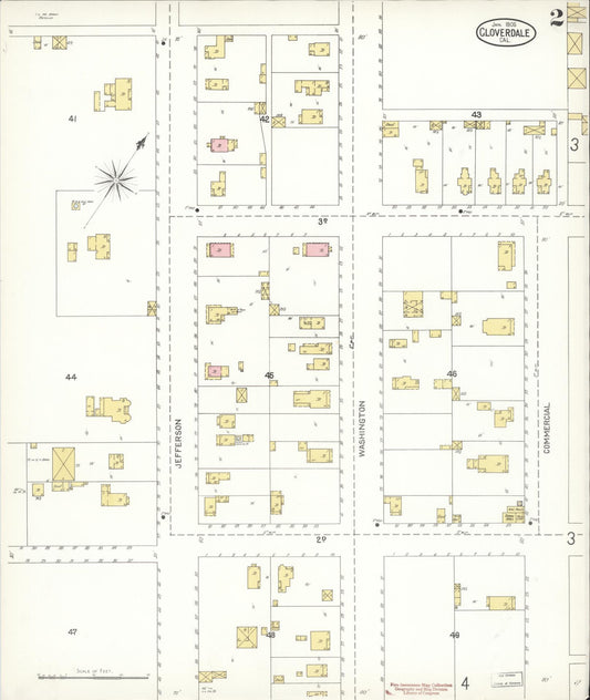 Sanborn Fire Insurance Map from Cloverdale, Sonoma County, California (1905), Sheet #0002 - Historic Sanborn Fire Insurance Map Print, vintage old map wall art, antique decor, genealogy gift, California California map