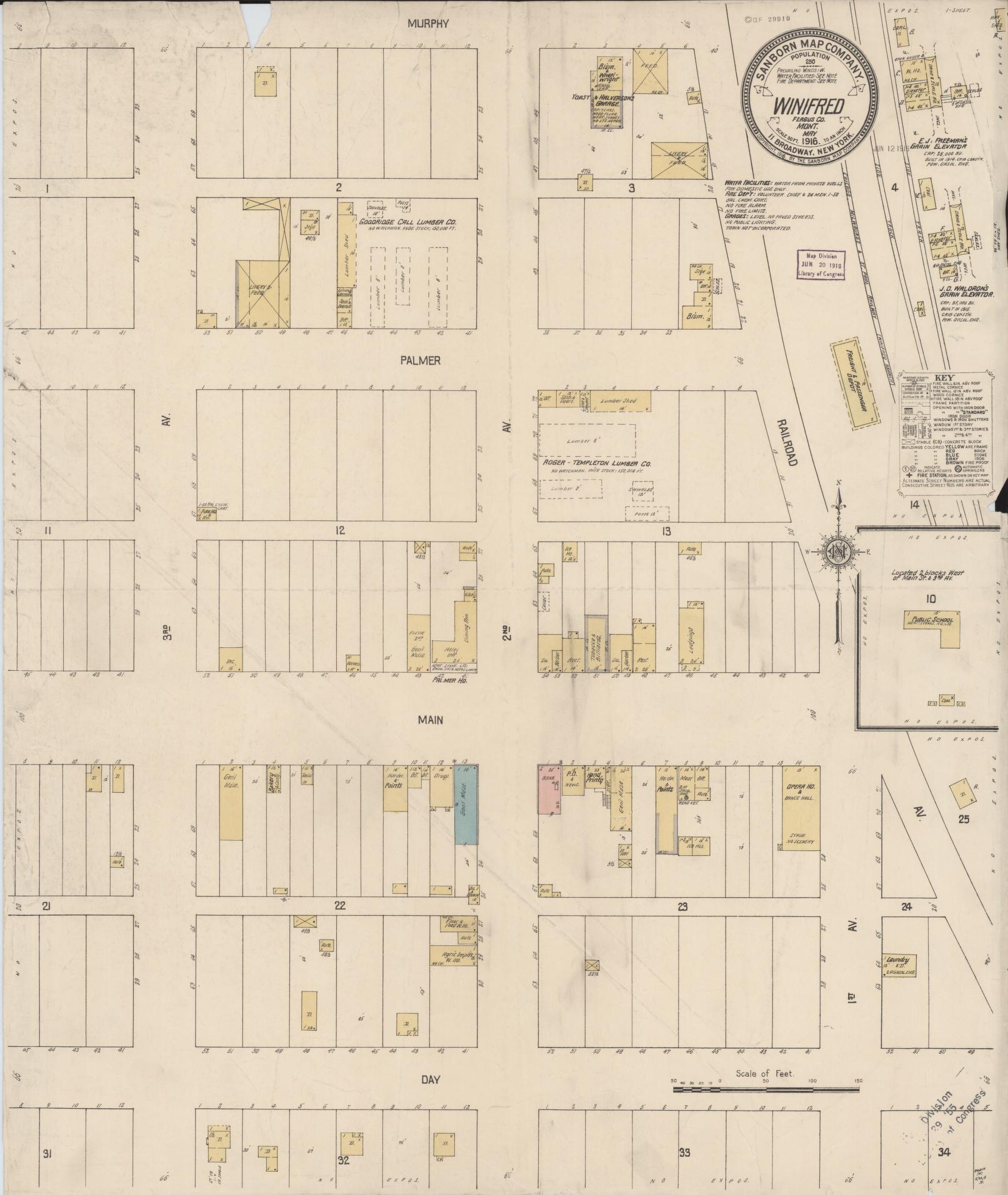 Sanborn Fire Insurance Map from Wilsall, Park County, Montana. (1914) – Historic Sanborn Fire Insurance Map Print