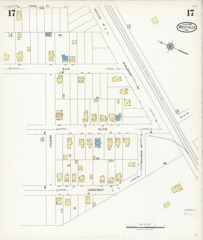 Sanborn Fire Insurance Map from Westville, Gloucester County, New Jersey (1926), Sheet #0017 - Complete Map Set gallery image, historic Sanborn map, vintage wall art, New Jersey New Jersey