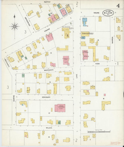 Sanborn Fire Insurance Map from Wilson, Niagara County, New York (1903), Sheet #0004 - Complete Map Set gallery image, historic Sanborn map, vintage wall art, New York New York