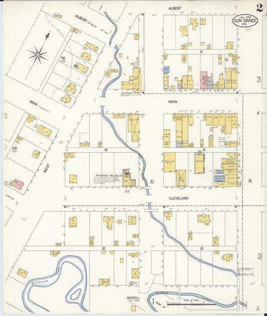 Sanborn Fire Insurance Map from Sundance, Crook County, Wyoming (1908), Sheet #0002 - Historic Sanborn Fire Insurance Map Print, vintage old map wall art, antique decor, genealogy gift, Wyoming Wyoming map
