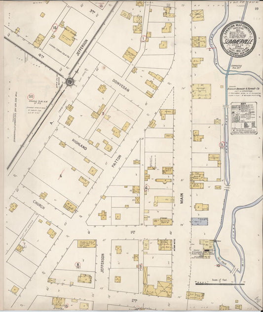 Sanborn Fire Insurance Map from Summerville, Union County, Oregon (1917), Sheet #0001 - Historic Sanborn Fire Insurance Map Print, vintage old map wall art, antique decor, genealogy gift, Oregon Oregon map