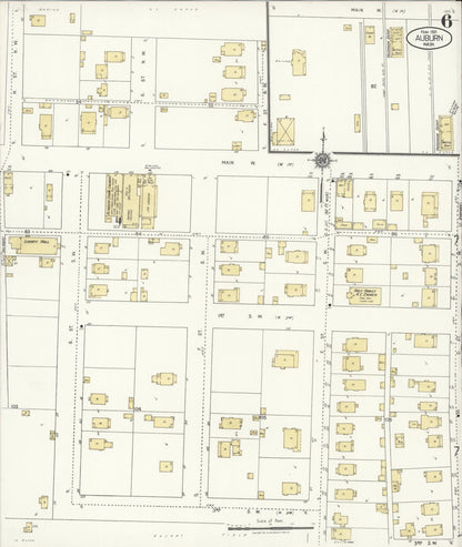 Sanborn Fire Insurance Map from Auburn [see also Slaughter], King County, Washington (1921), Sheet #0006 - Complete Map Set gallery image, historic Sanborn map, vintage wall art, Washington Washington