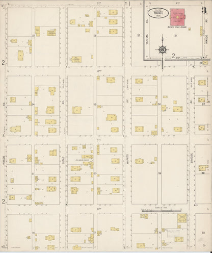 Sanborn Fire Insurance Map from Wapato, Yakima County, Washington (1915), Sheet #0003 - Complete Map Set gallery image, historic Sanborn map, vintage wall art, Washington Washington