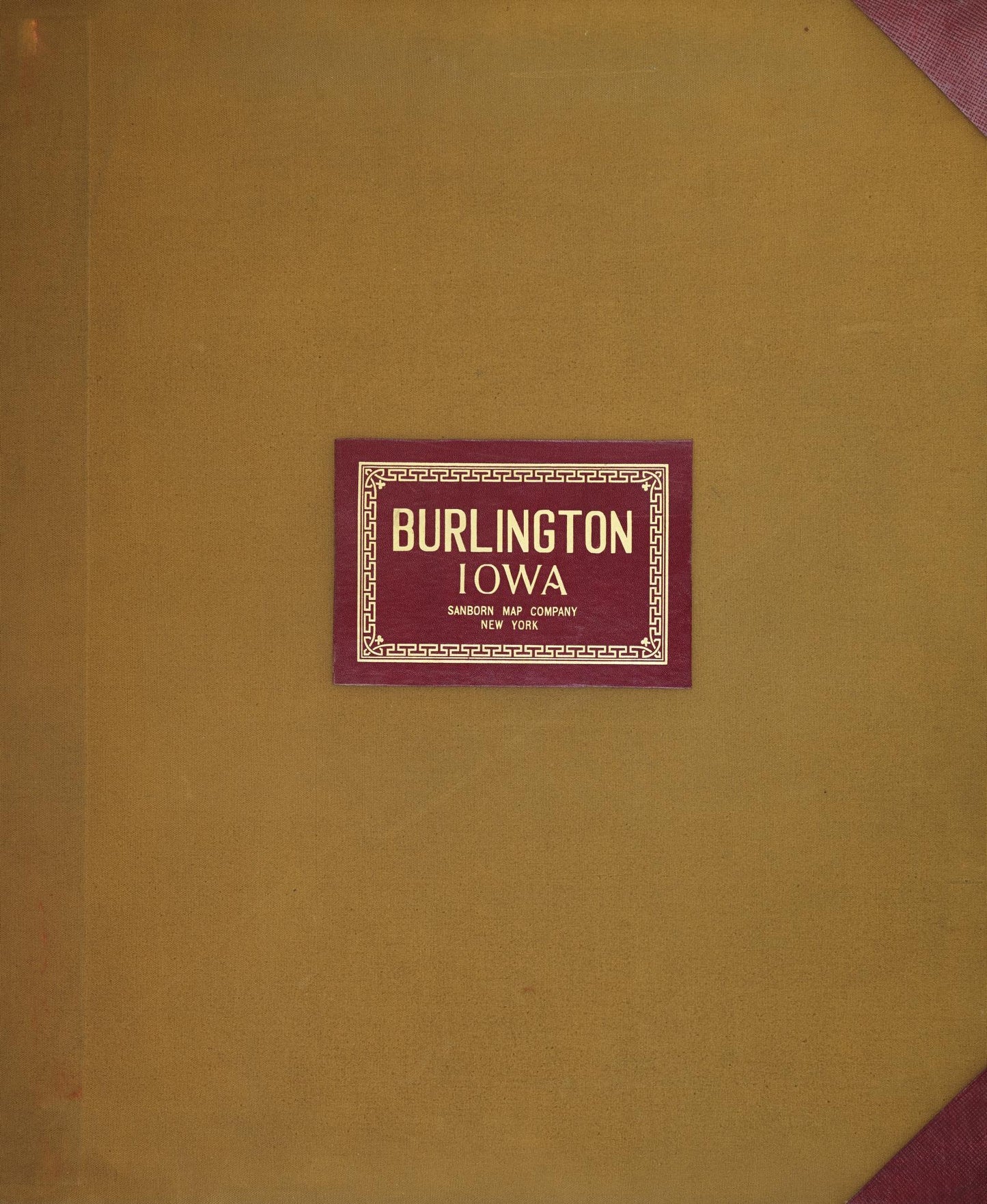 Sanborn Fire Insurance Map from Burlington, Des Moines County, Iowa (1950), Sheet #0001 - Historic Sanborn Fire Insurance Map Print, vintage old map wall art