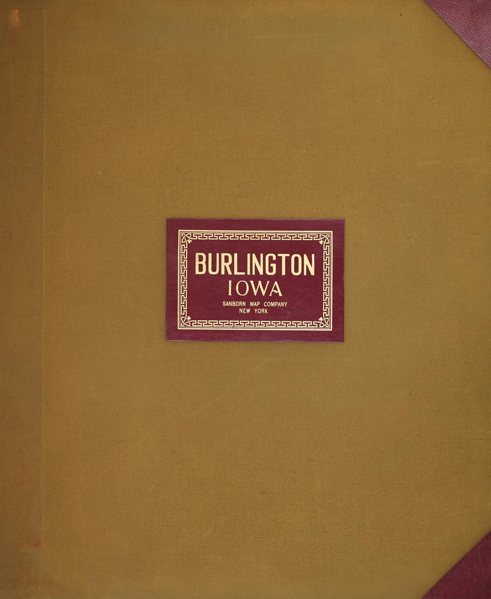Sanborn Fire Insurance Map from Burlington, Des Moines County, Iowa (1950), Sheet #0001 - Historic Sanborn Fire Insurance Map Print, vintage old map wall art