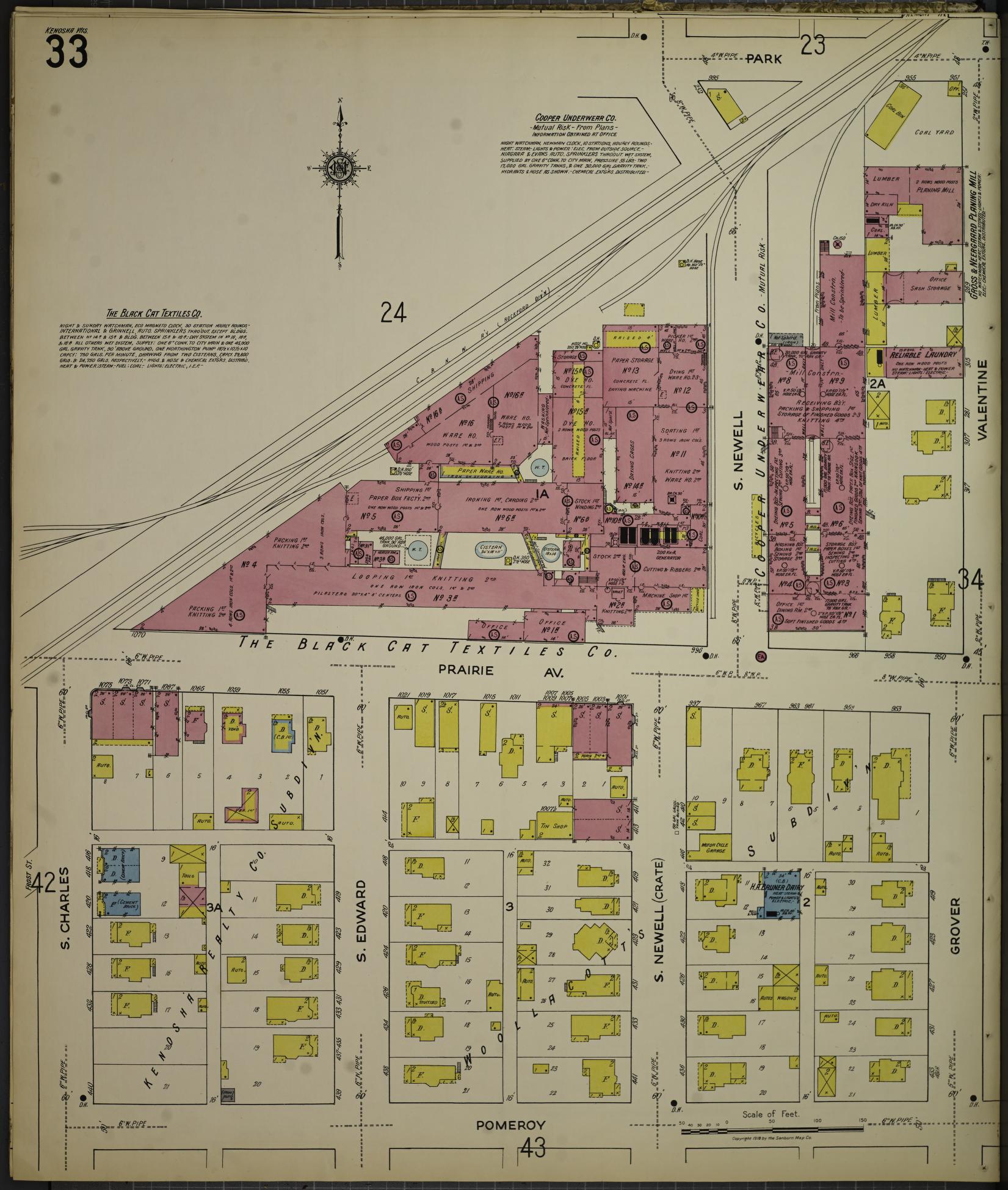 Sanborn Fire Insurance Map from Kenosha, Kenosha County, Wisconsin. (1918), Sheet 37