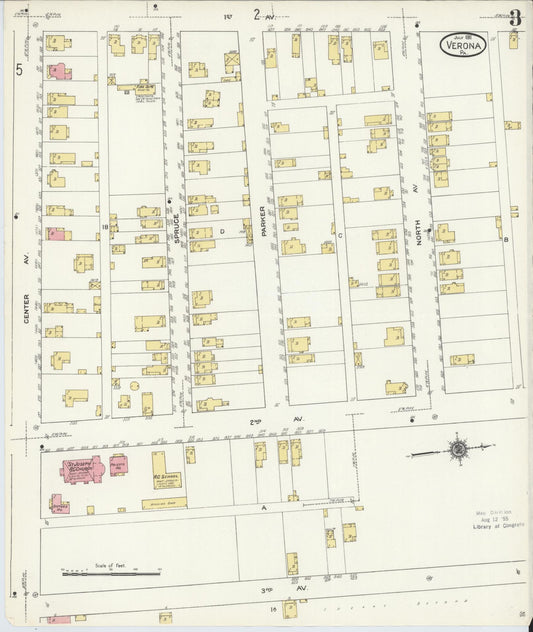 Sanborn Fire Insurance Map from Verona, Allegheny County, Pennsylvania (1911), Sheet #0003 - Historic Sanborn Fire Insurance Map Print, vintage old map wall art, antique decor, genealogy gift, Pennsylvania Pennsylvania map