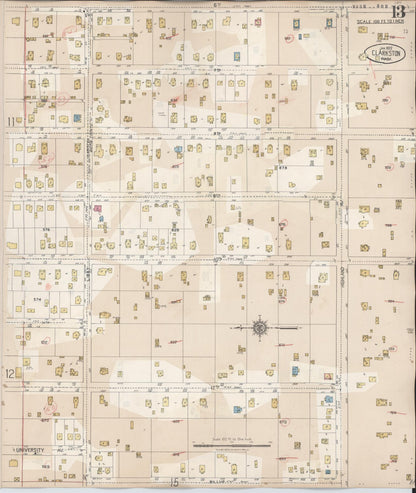 Sanborn Fire Insurance Map from Clarkston, Asotin County, Washington (1949), Sheet #0013 - Complete Map Set gallery image, historic Sanborn map, vintage wall art, Washington Washington
