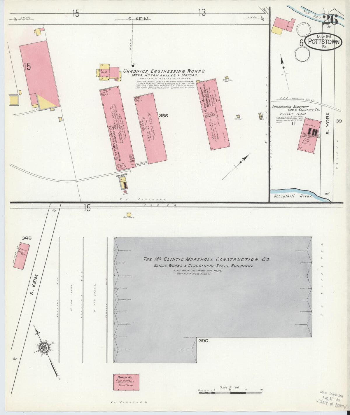 Sanborn Fire Insurance Map from Pottstown, Montgomery County, Pennsylvania (1916), Sheet #0026 - Complete Map Set gallery image, historic Sanborn map, vintage wall art, Pennsylvania Pennsylvania