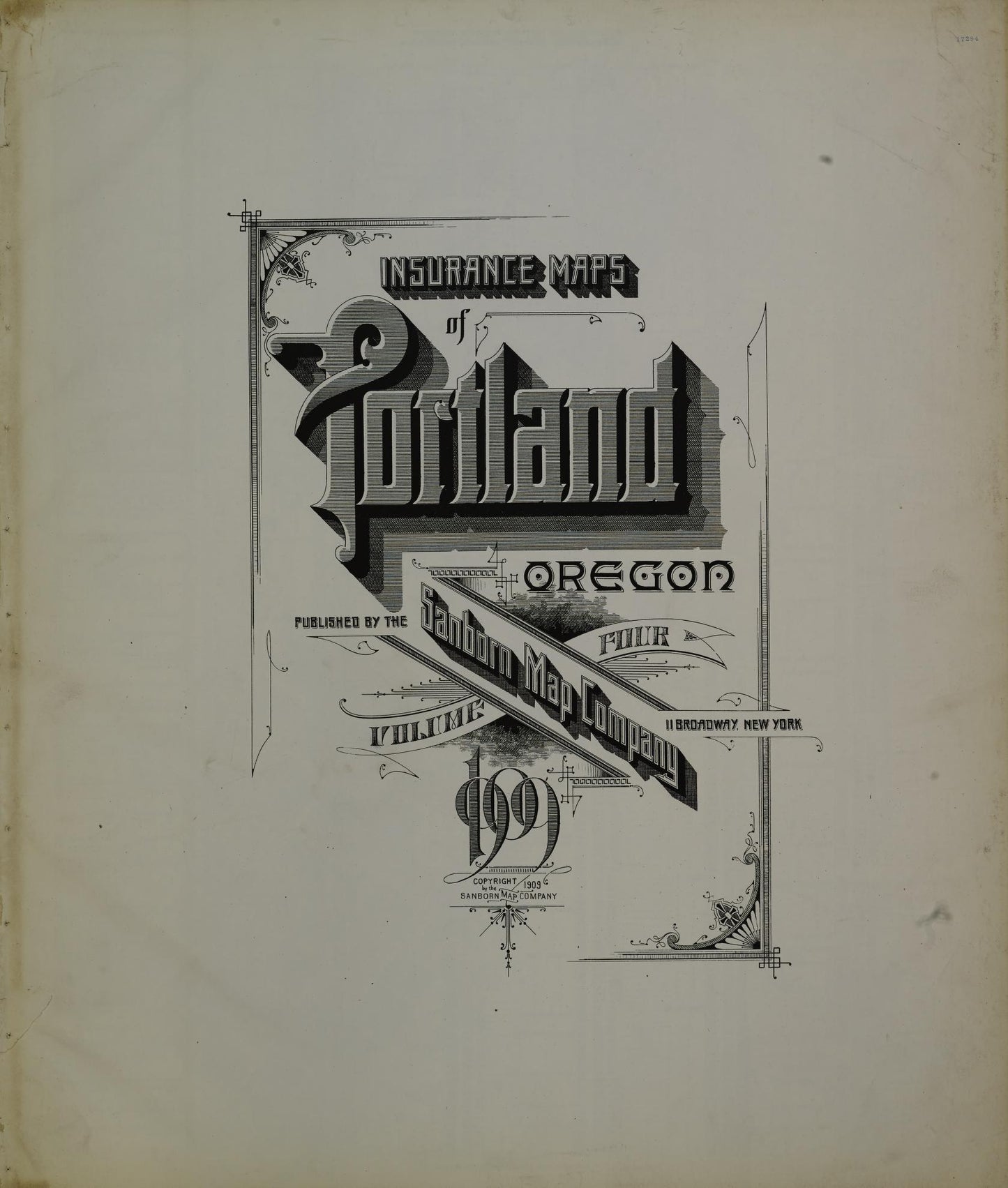 Sanborn Fire Insurance Map from Portland, Multnomah County, Oregon (1909), Sheet #0001 - Complete Map Set gallery image, historic Sanborn map, vintage wall art, Oregon Oregon