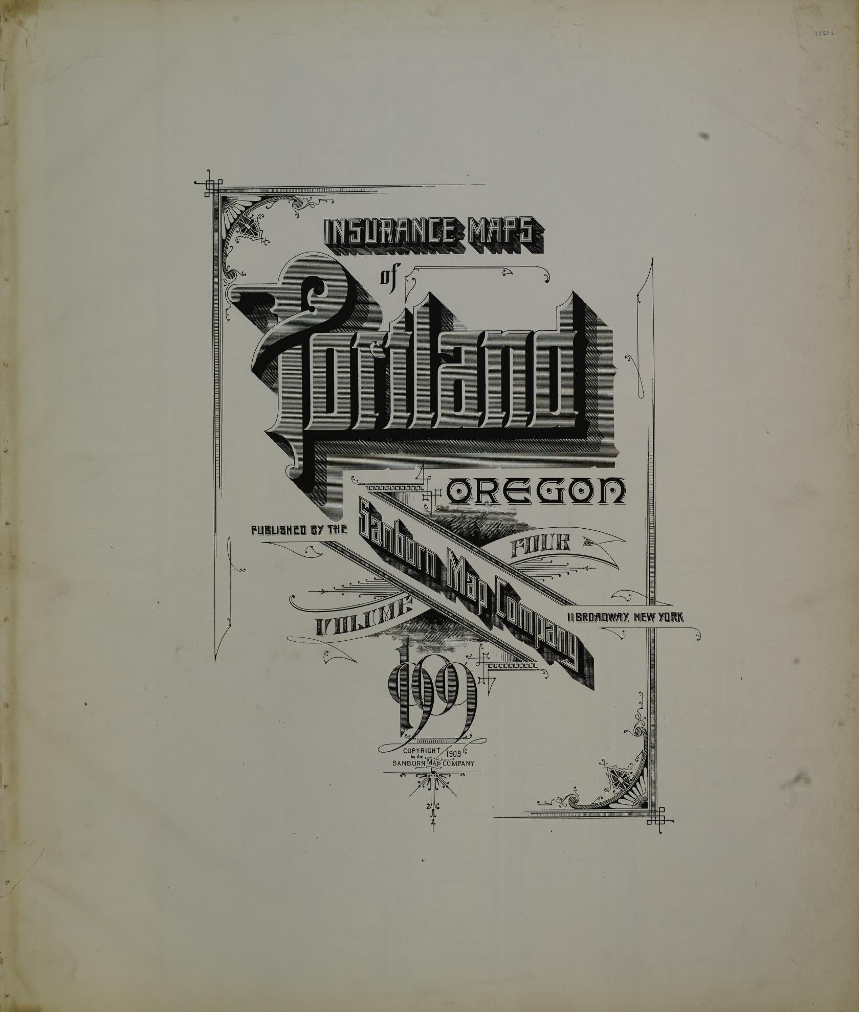Sanborn Fire Insurance Map from Portland, Multnomah County, Oregon (1909), Sheet #0001 - Complete Map Set gallery image, historic Sanborn map, vintage wall art, Oregon Oregon