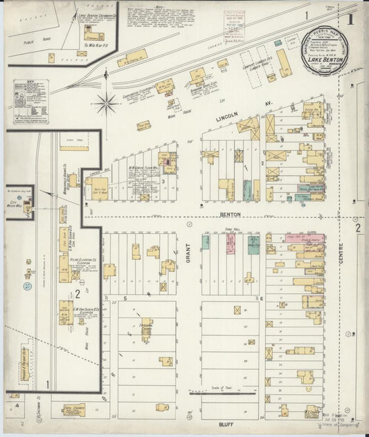 Sanborn Fire Insurance Map from Lake Benton, Lincoln County, Minnesota. (1900) – Map View