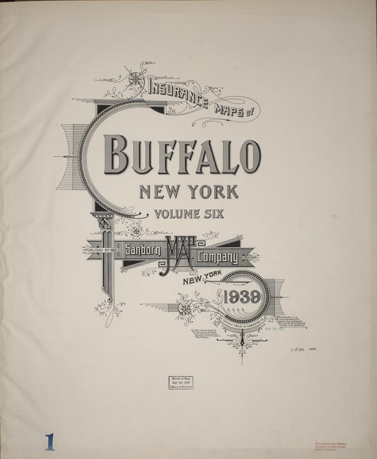 Sanborn Fire Insurance Map from Buffalo, Erie County, New York. (1939) – Historic Sanborn Fire Insurance Map Print