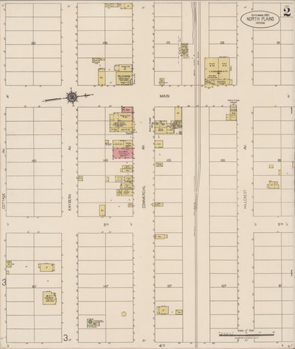Sanborn Fire Insurance Map from North Plains, Washington County, Oregon (1921), Sheet #0002 - Complete Map Set gallery image, historic Sanborn map, vintage wall art, Oregon Oregon