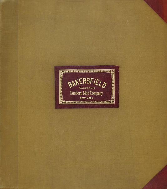 Sanborn Fire Insurance Map from Bakersfield, Kern County, California (1951), Sheet #0001 - Historic Sanborn Fire Insurance Map Print, vintage old map wall art, antique decor, genealogy gift, California California map