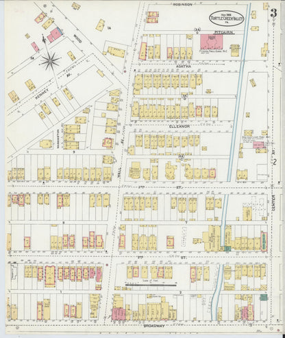 Sanborn Fire Insurance Map from Turtle Creek Valley, Allegheny County, Pennsylvania (1906), Sheet #0003 - Complete Map Set gallery image, historic Sanborn map, vintage wall art, Pennsylvania Pennsylvania
