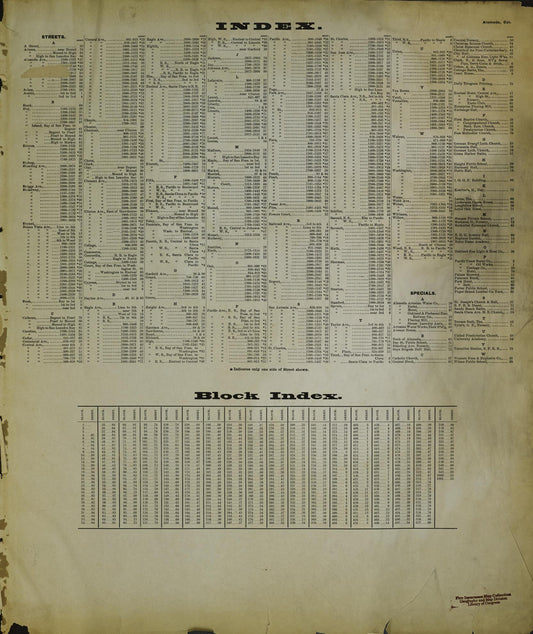 Sanborn Fire Insurance Map from Alameda, Alameda County, California (1897), Sheet #0001 - Historic Sanborn Fire Insurance Map Print, vintage old map wall art, antique decor, genealogy gift, California California map