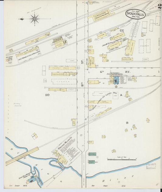 Sanborn Fire Insurance Map from Sioux Falls, Minnehaha County, South Dakota (1886), Sheet #0002