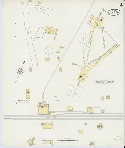 Sanborn Fire Insurance Map from Calera, Shelby County, Alabama (1897), Sheet #0002 - Complete Map Set gallery image, historic Sanborn map, vintage wall art, Alabama Alabama