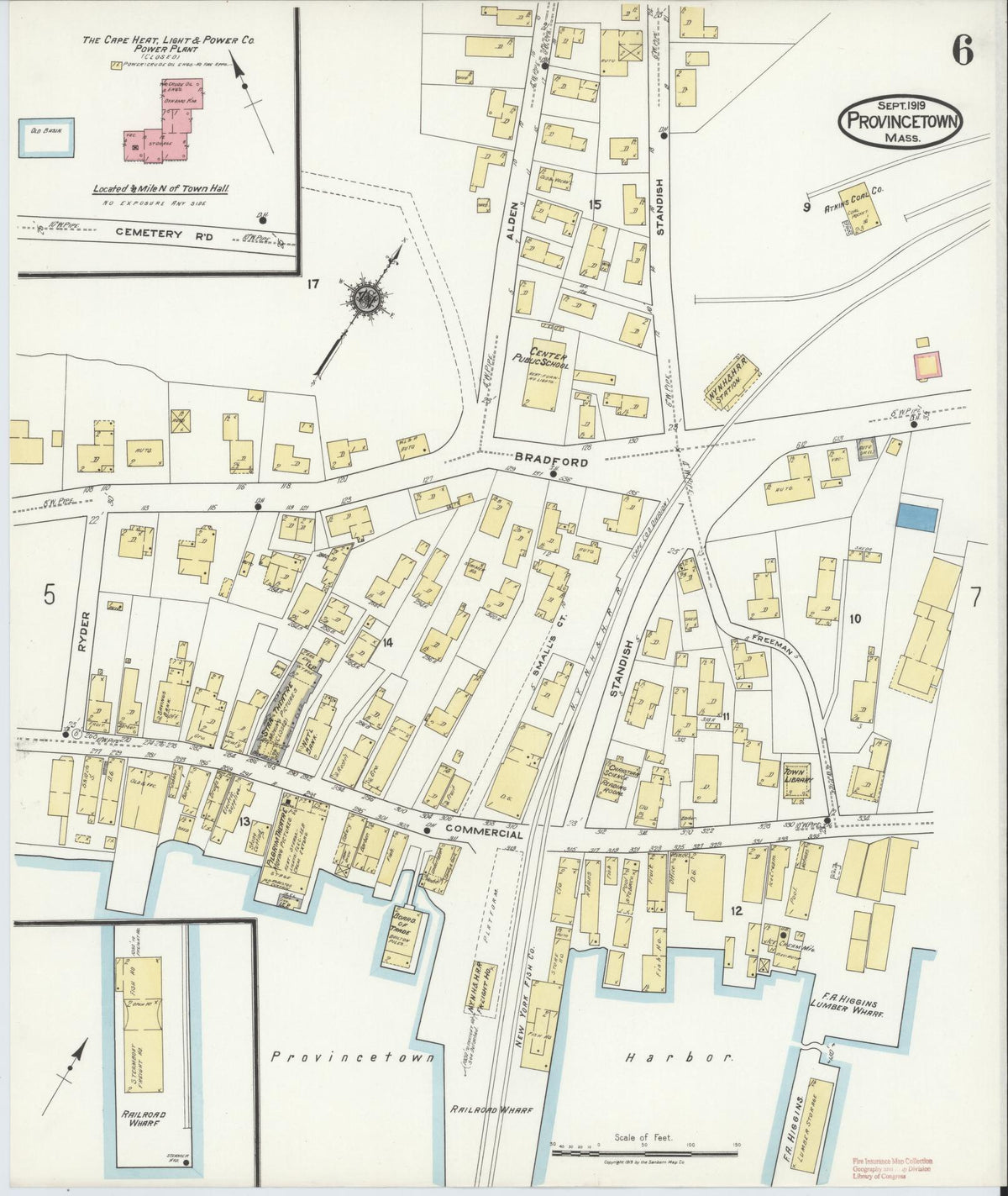 Barnstable Insurance Sanborn Fire Insurance Map from Provincetown, Barnstable County ...