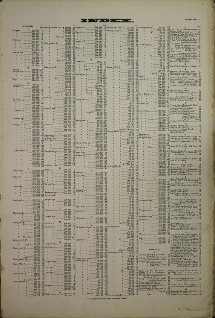 Sanborn Fire Insurance Map from Chicago, Cook County, Illinois. (1910) – Map View