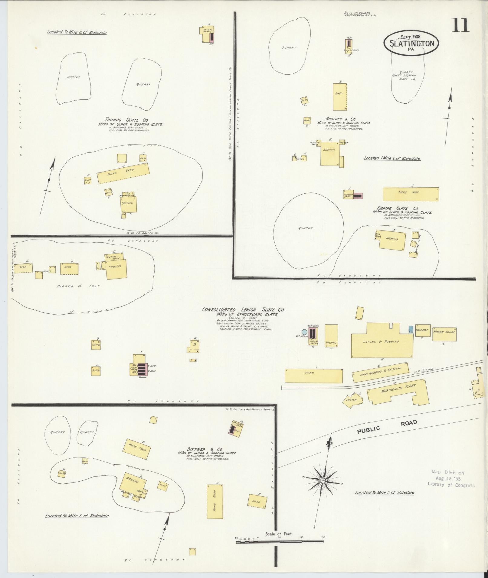 Sanborn Fire Insurance Map from Slatington, Lehigh County, Pennsylvania (1908), Sheet #0011 - Complete Map Set gallery image, historic Sanborn map, vintage wall art, Pennsylvania Pennsylvania