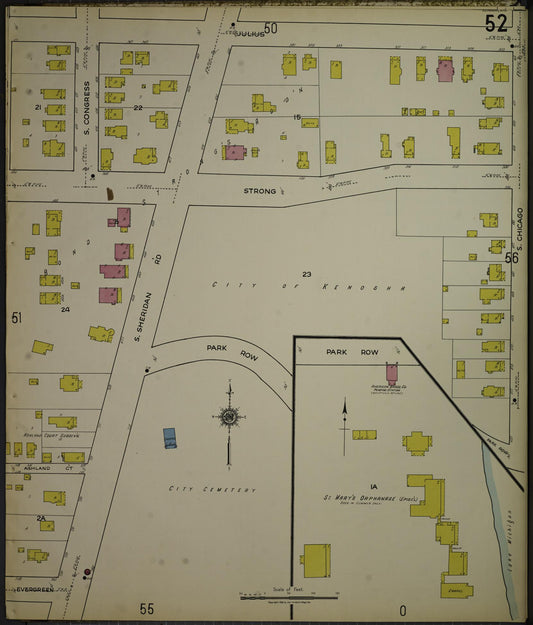 Sanborn Fire Insurance Map from Kenosha, Kenosha County, Wisconsin. (1918), Sheet 56