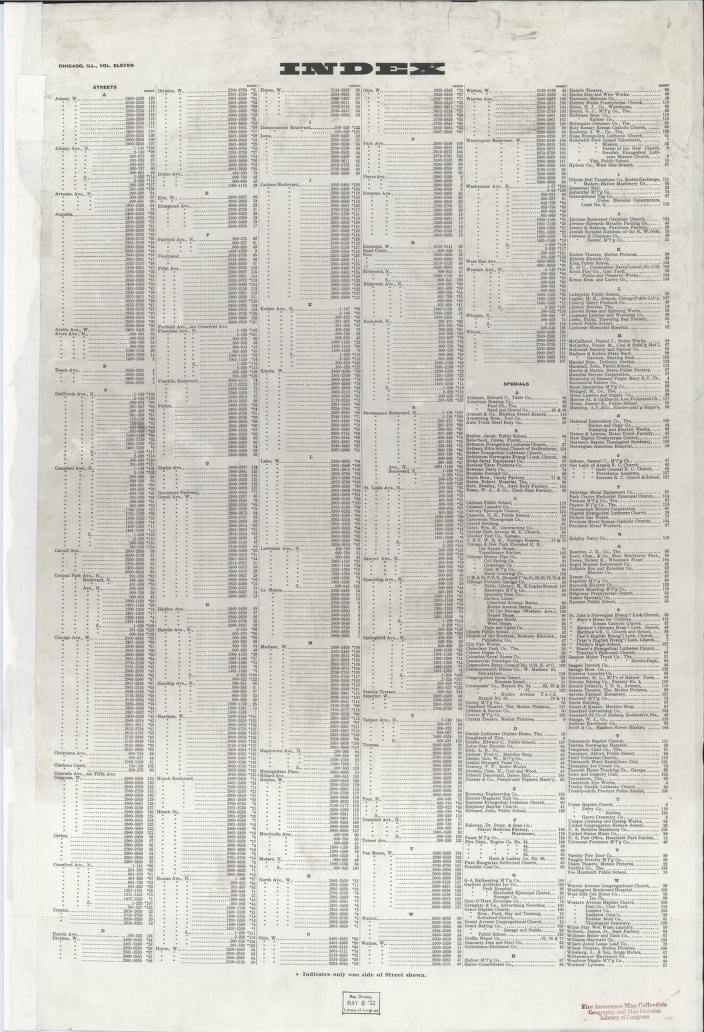 Sanborn Fire Insurance Map from Chicago, Cook County, Illinois. (1922) – Map View