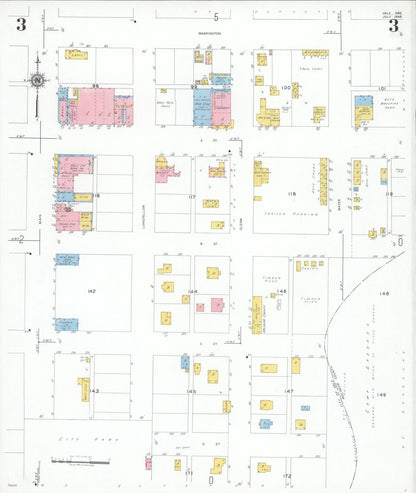Sanborn Fire Insurance Map from Vale, Malheur County, Oregon (1949), Sheet #0003 - Complete Map Set gallery image, historic Sanborn map, vintage wall art, Oregon Oregon