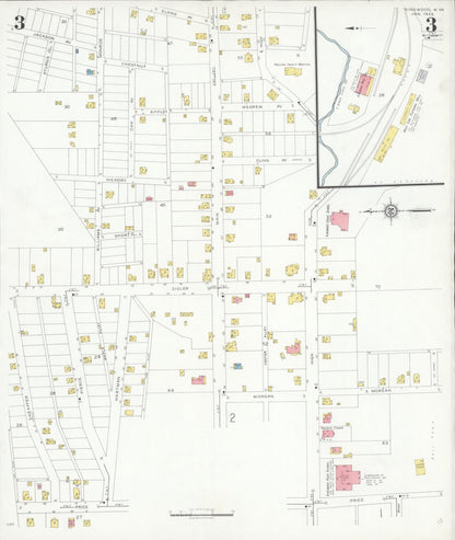 Sanborn Fire Insurance Map from Kingwood, Preston County, West Virginia (1933), Sheet #0003 - Complete Map Set gallery image, historic Sanborn map, vintage wall art, West Virginia West Virginia