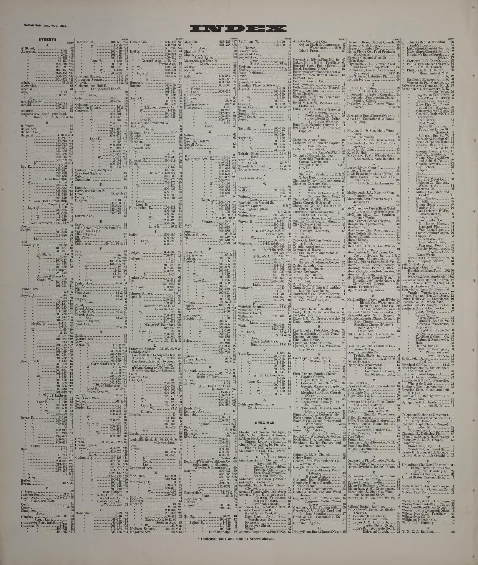 Sanborn Fire Insurance Map from Savannah, Chatham County, Georgia (1916), Sheet #0001 - Complete Map Set gallery image, historic Sanborn map, vintage wall art, Georgia Georgia