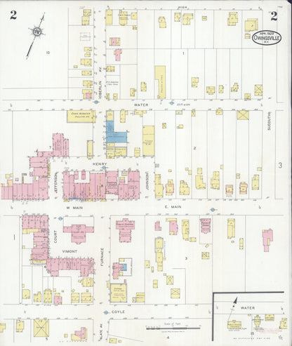 Sanborn Fire Insurance Map from Owingsville, Bath County, Kentucky (1929), Sheet #0002 - Complete Map Set gallery image, historic Sanborn map, vintage wall art, Kentucky Kentucky