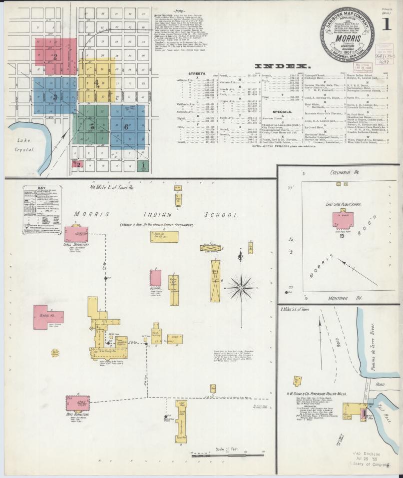 Sanborn Fire Insurance Map from Morris, Stevens County, Minnesota. (1902) – Map View