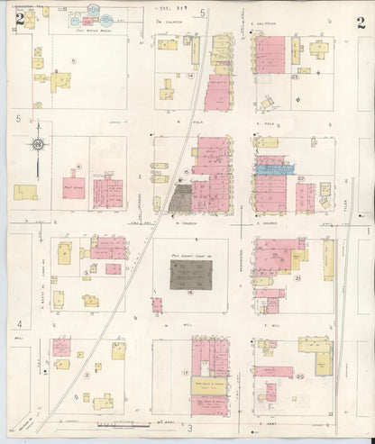 Sanborn Fire Insurance Map from Livingston, Polk County, Texas (1943), Sheet #0002 - Historic Sanborn Fire Insurance Map Print, vintage old map wall art, antique decor, genealogy gift, Texas Texas map