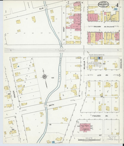 Sanborn Fire Insurance Map from Holgate, Henry County, Ohio (1916), Sheet #0004 - Historic Sanborn Fire Insurance Map Print, vintage old map wall art, antique decor, genealogy gift, Ohio Ohio map